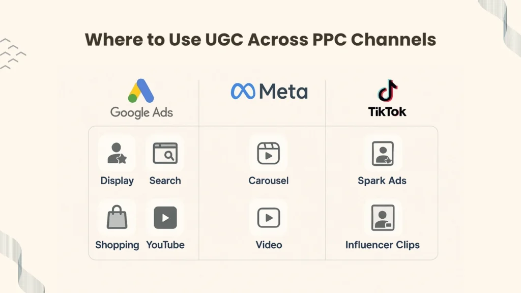  Where to Use UGC Across PPC Channels