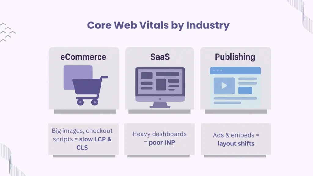 Industry-Specific CWV Challenges