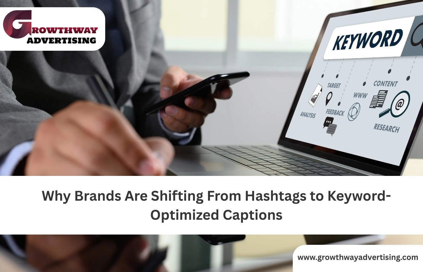 From Hashtags to Keywords: Instagram Caption Shift