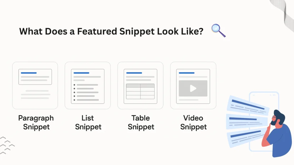The 4 Types of Featured Snippets
