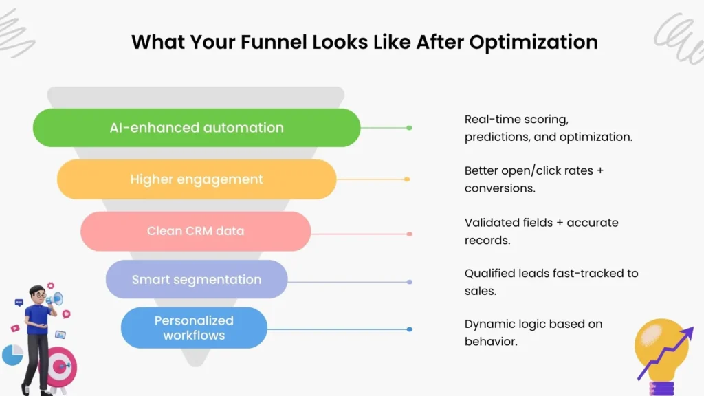 Your Funnel After Fixing the Automation Gaps