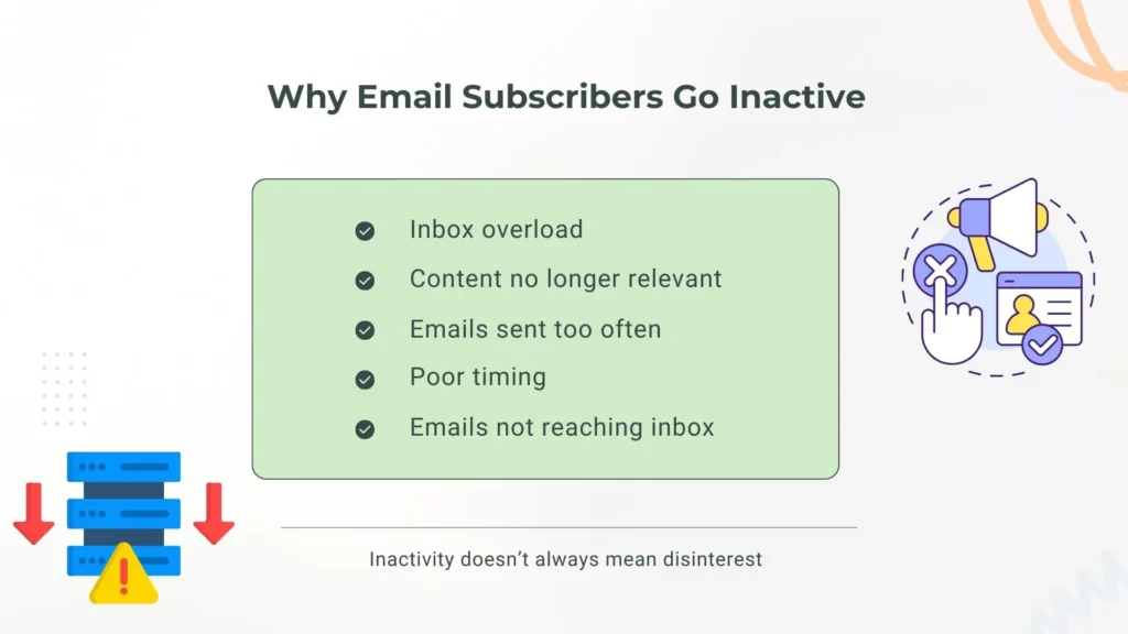 Common reasons email subscribers stop engaging with campaigns